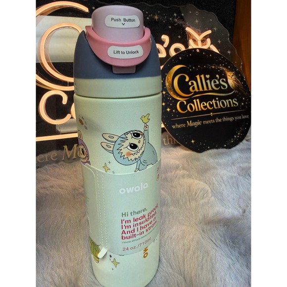 owala Other - Owala FreeSip Water Bottle Labubu 24oz Mint Green Limited Edition Graphic NIB
